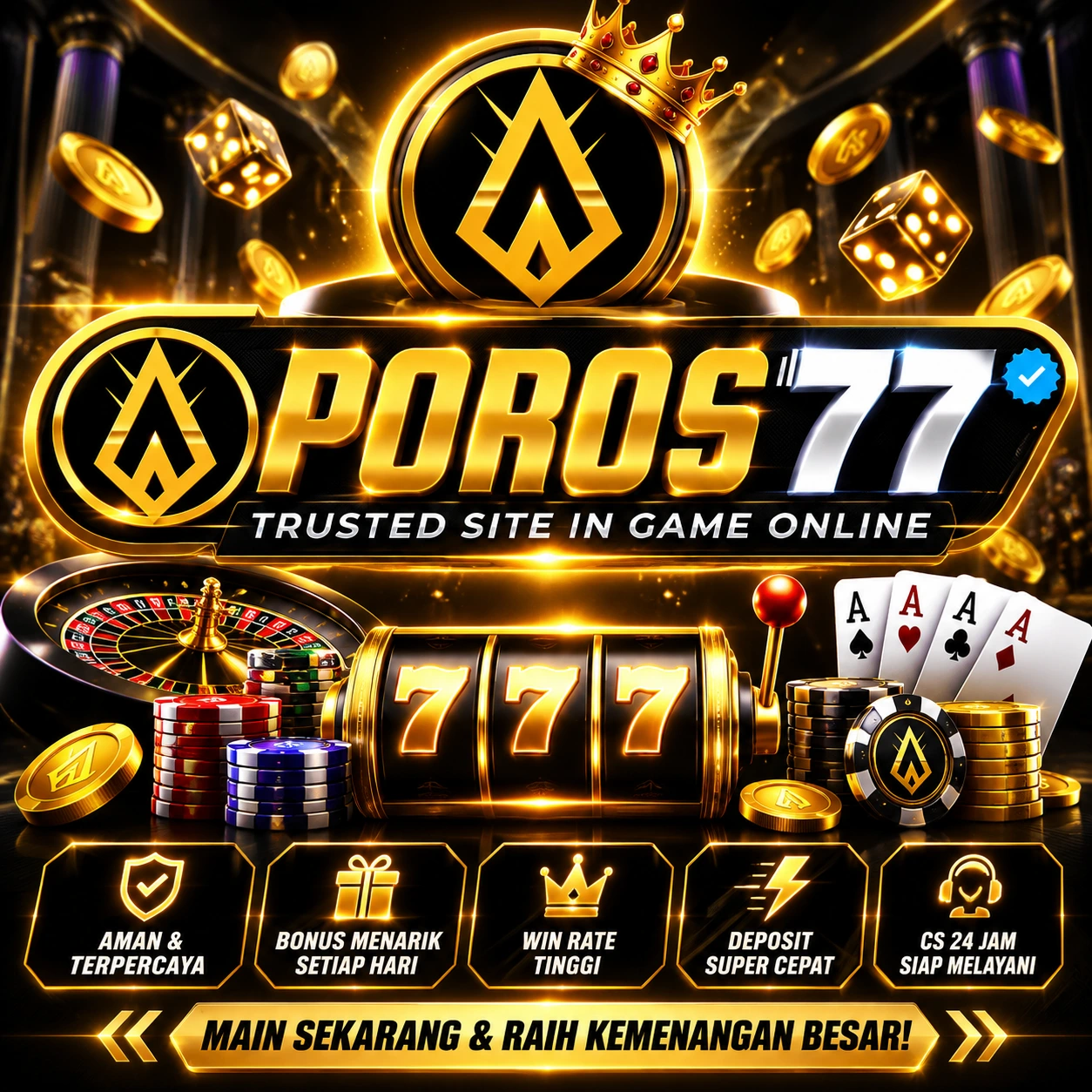 Review Aplikasi poros77 Versi Terbaru APK Resmi — ikon aplikasi